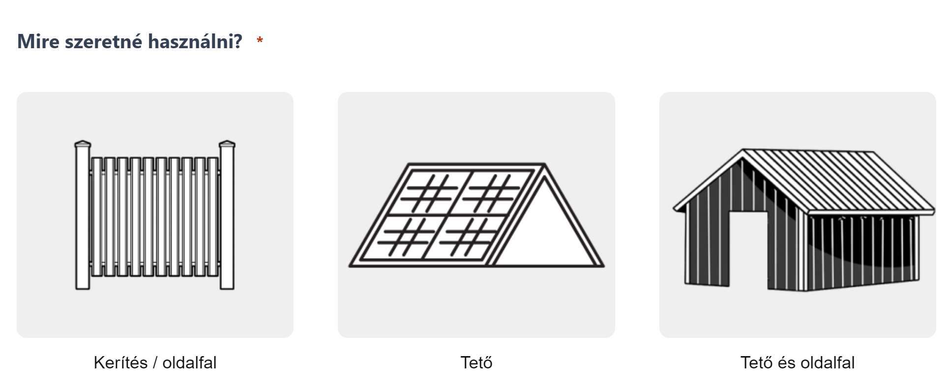 Trapézlemez árkalkulátor